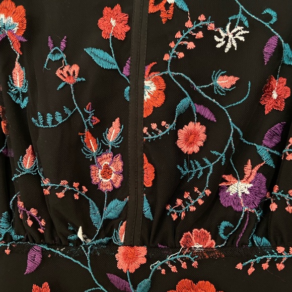 Sam Edleman floral mesh mini dress - Picture 4 of 7